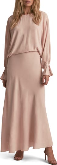 Making Me Blush Long Sleeve Maxi Dress