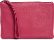 MUNDI SMALL LEATHER GOODS Pebbled Wristlet