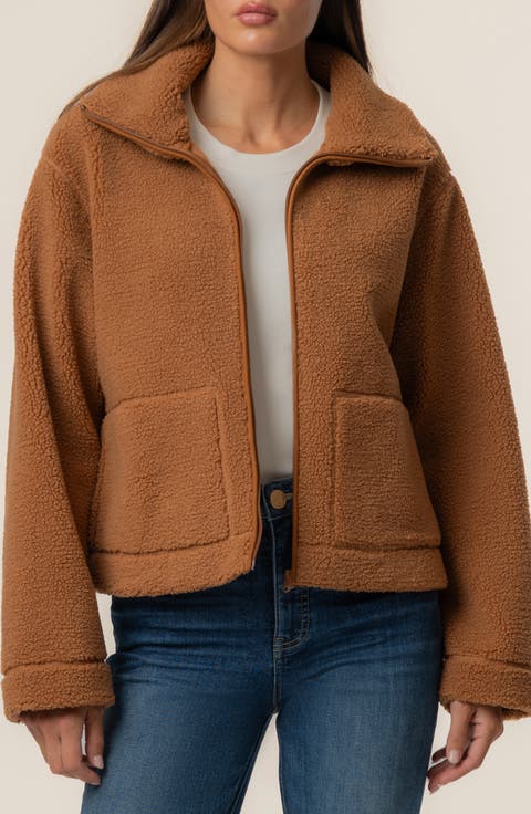 Dena Faux Shearling Zip Jacket