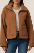 KUT from the Kloth Dena Faux Shearling Zip Jacket