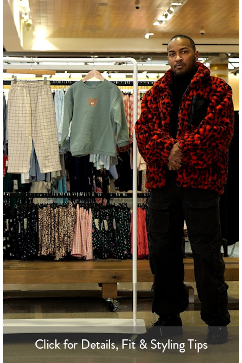 Kids' Bear Graphic Sweatshirt & Check Sweatpants Set video