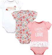 Hudson Baby 3Pk Cotton Bodysuits