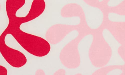 TINY TRIBE TINY TRIBE CORAL PRINT COTTON SKIRTED BODYSUIT