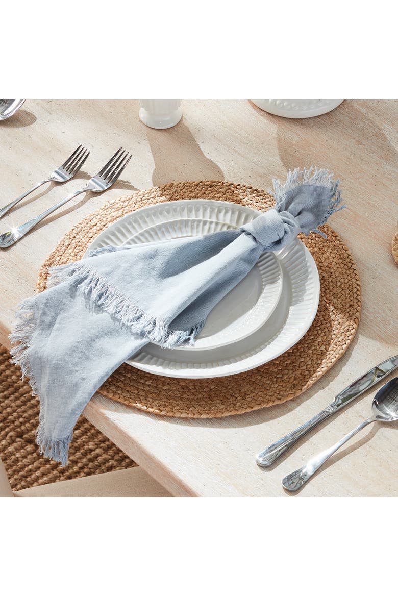 Aura Light Blue Napkins Set of 4, Alternate, color, Blue