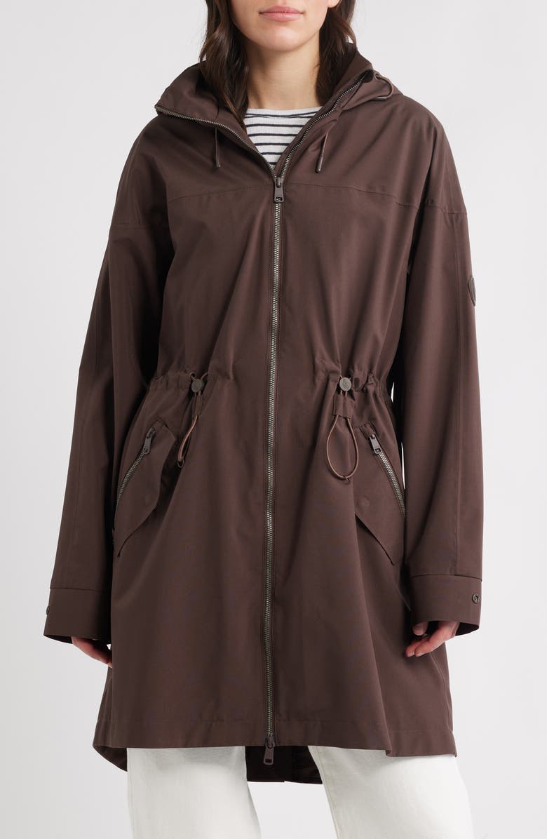 Lole Piper 2.0 Hooded Water Repellent Raincoat, Main, color, Java