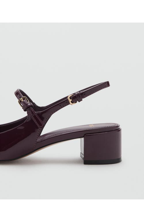 Mango Slingback Pump In Burgundy