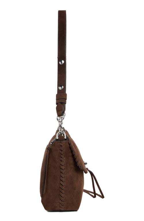 Rebecca Minkoff Darren Whipstitch Shoulder Bag In Brown