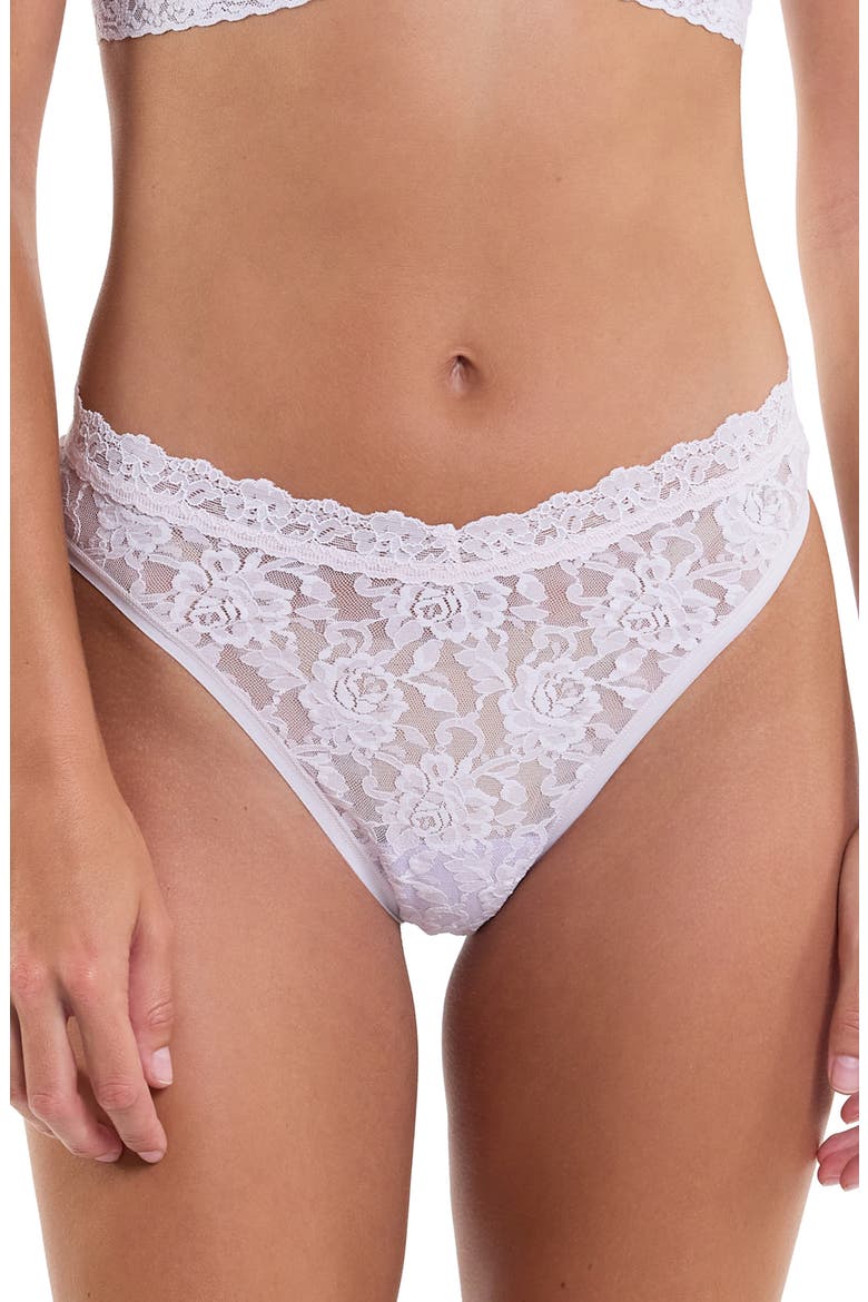High Leg Lace Thong, Main, color, LOVELY LILAC