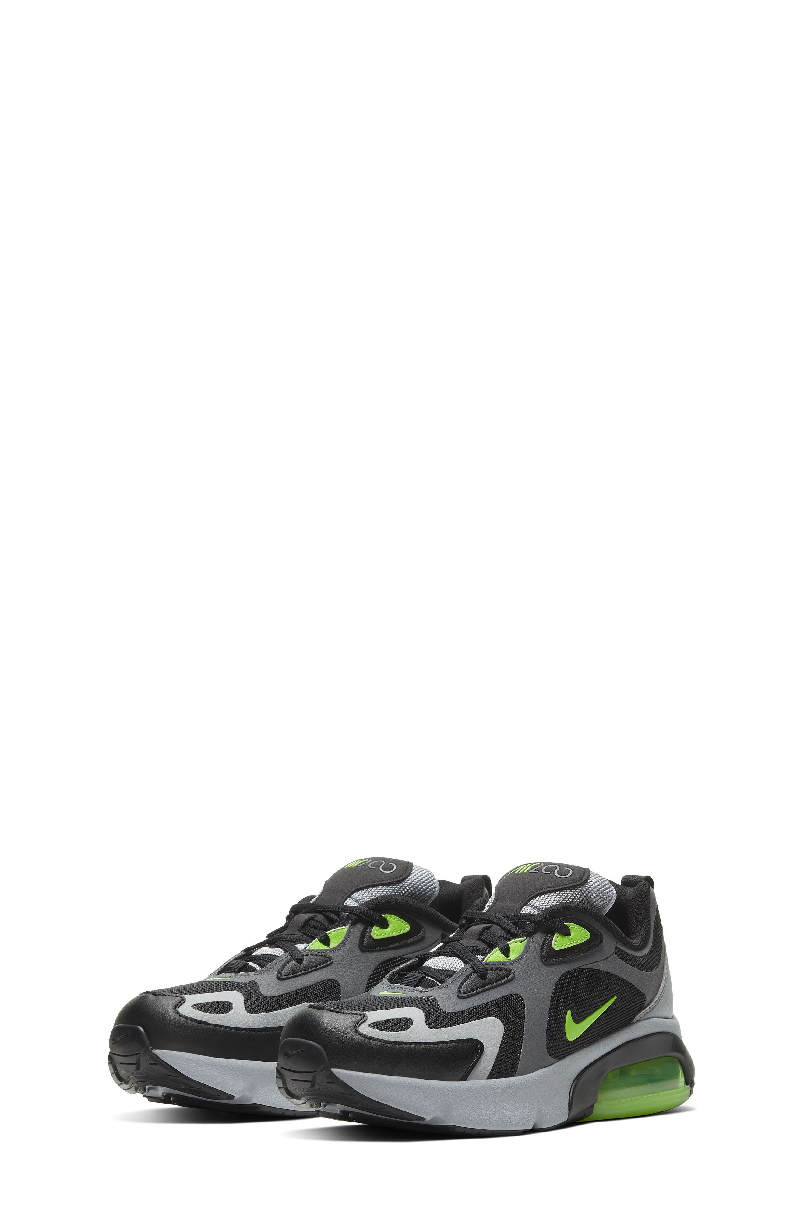 Air Max 200 Sneaker TD, Main, color, DARK GREY/ BLACK/ GREY/ GREEN
