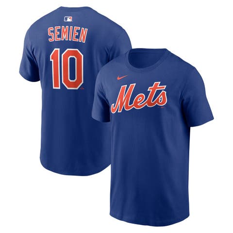 Men's Nike Marcus Semien Royal New York Mets Name & Number T-Shirt
