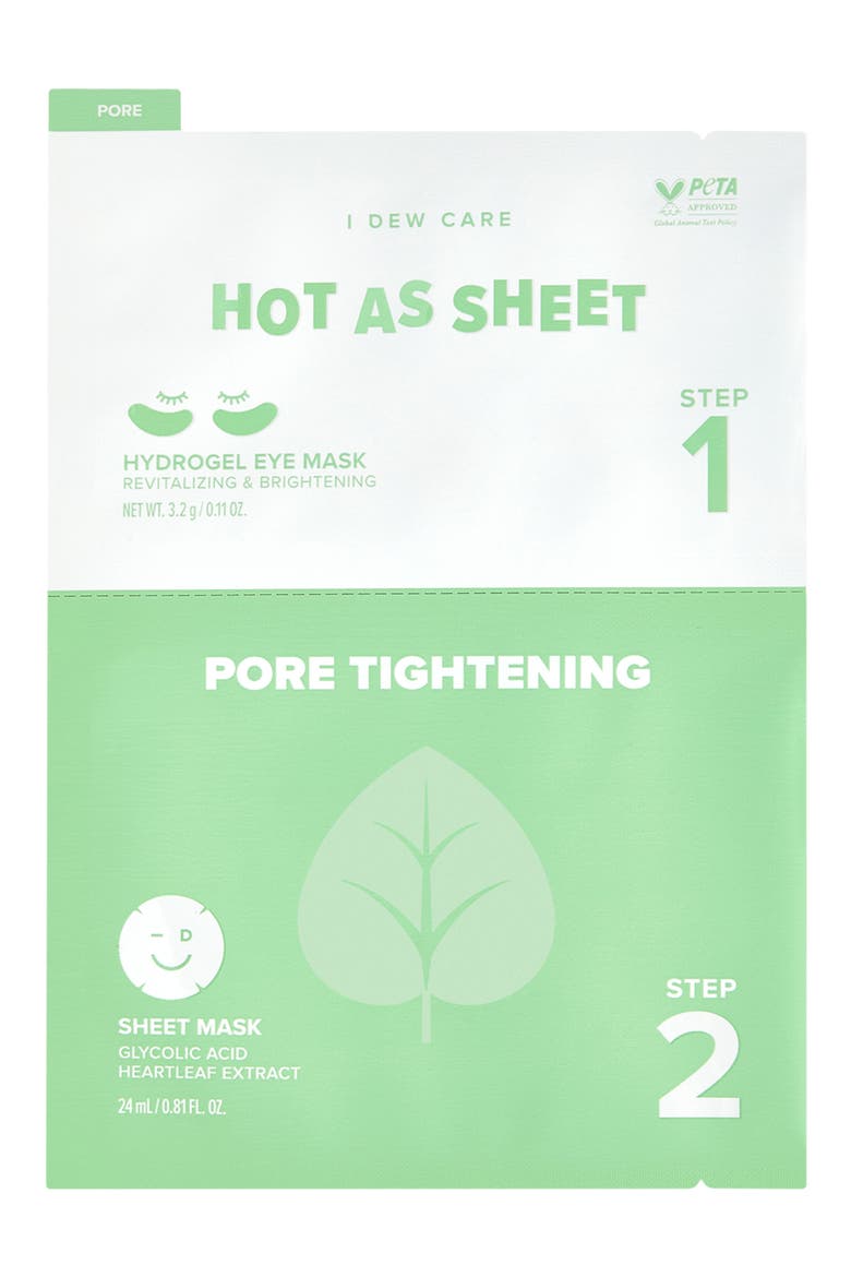 Hot As Sheet Pore Tightening Eye & Sheet Mask Set (Nordstrom Exclusive), Main, color, NO COLOR