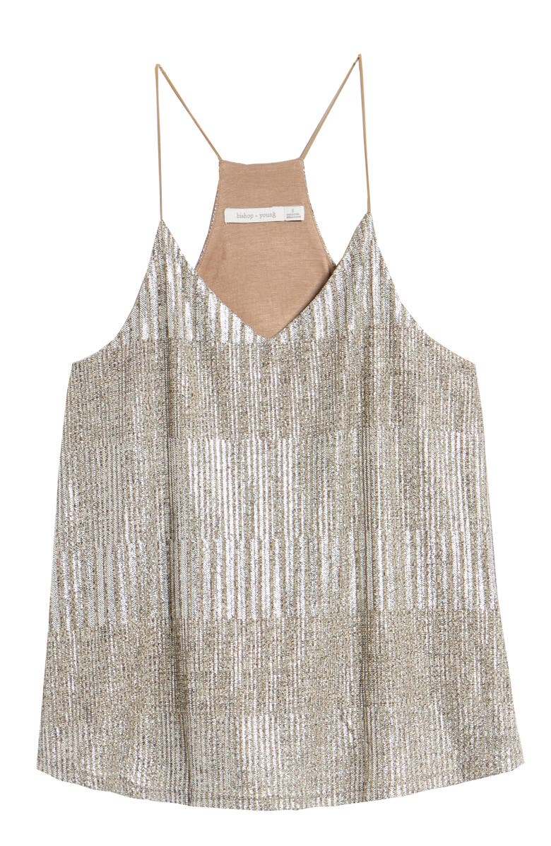 Bishop + Young Metallic Thread Racerback Cami, Alternate, color, 