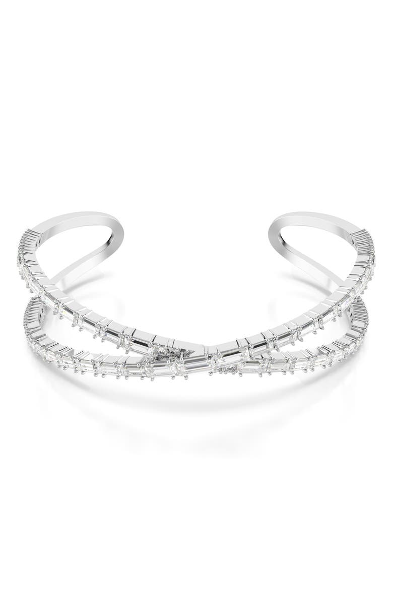 Swarovski Hyperbola Crystal Cuff Bracelet, Main, color, 