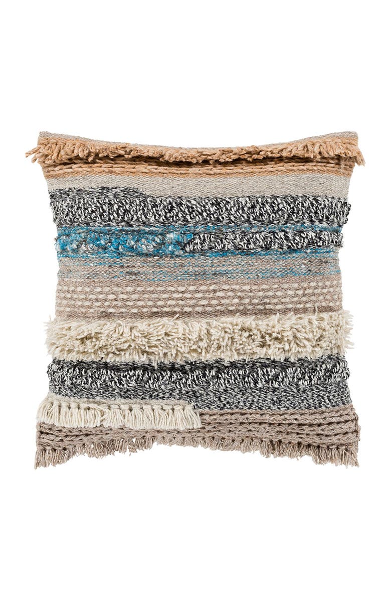 Surya Beige Gaza Bohemian Throw Pillow, Main, color, 