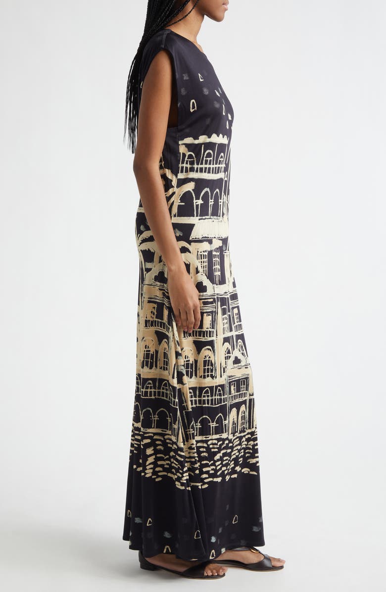 Johanna Ortiz Cardinal Direction Dress, Alternate, color, Black / Ecru