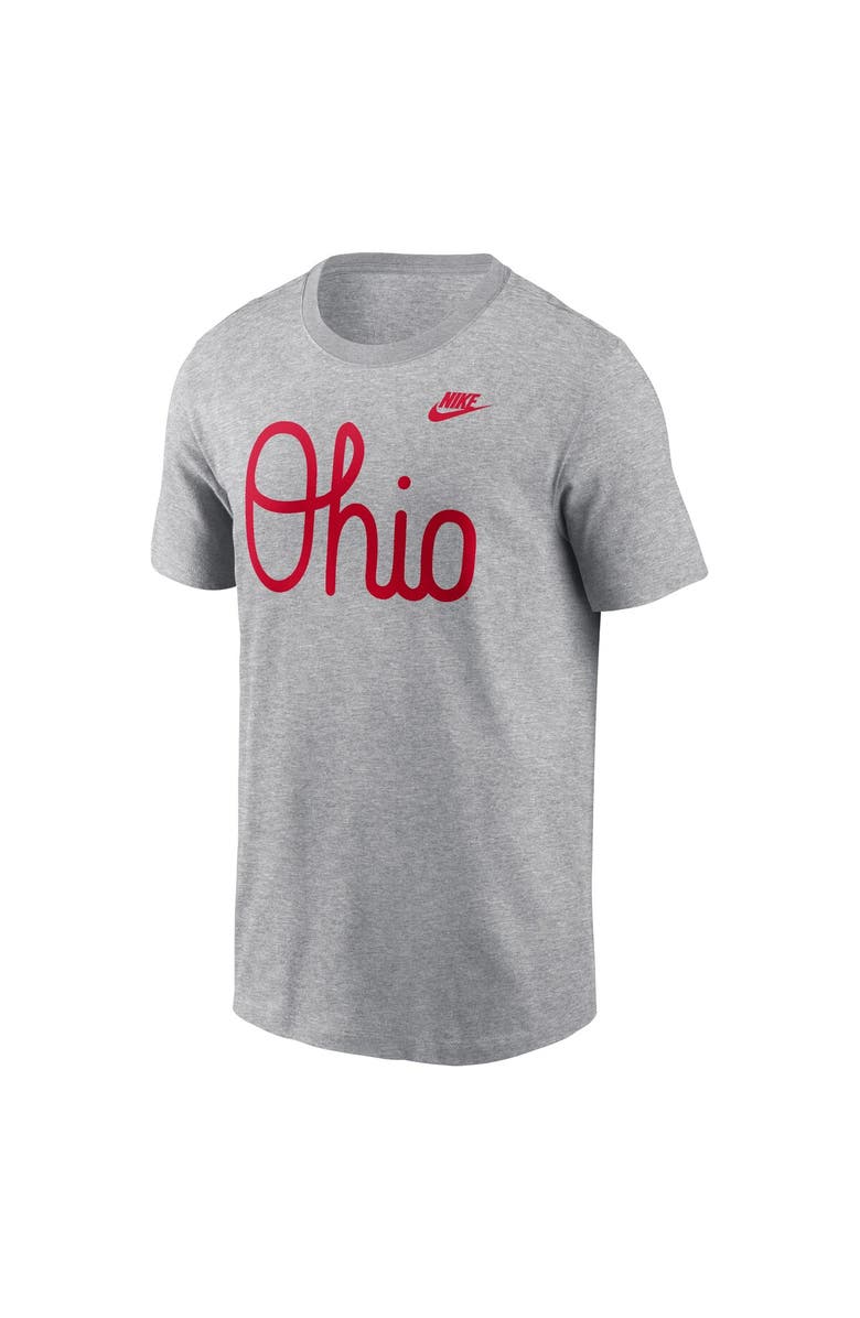 Nike Men's Nike Gray Ohio State Buckeyes Vintage Script T-Shirt, Alternate, color, Gray