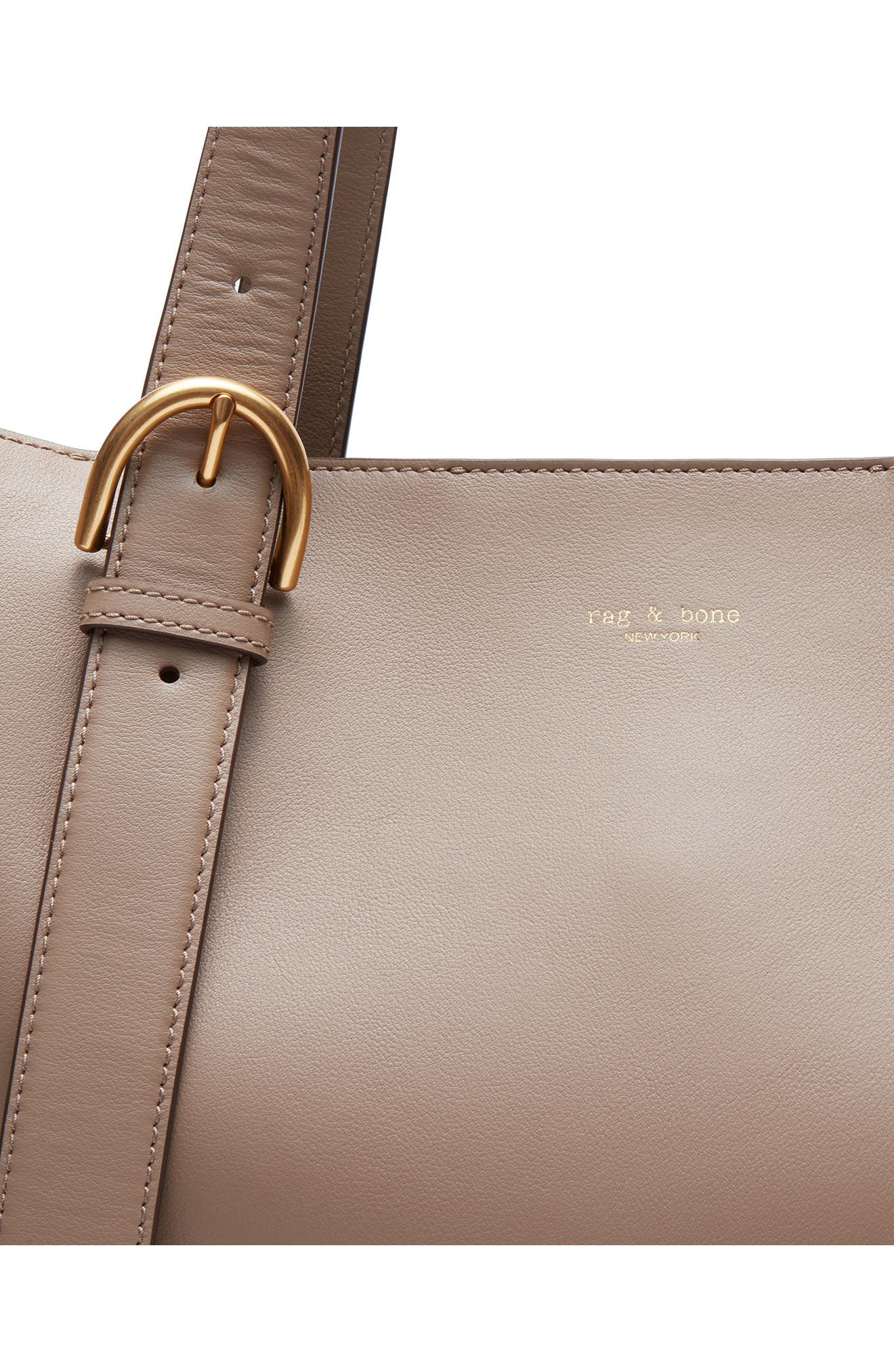 rag & bone Parker Leather Tote, Alternate, color, Clay