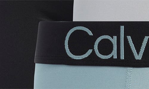 Calvin Klein Bold Logo 3-pack Boxer Briefs In Multi
