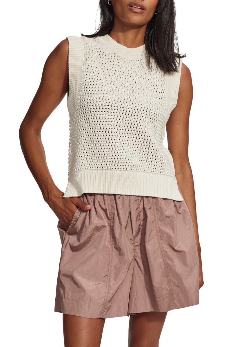 Varley Randal Zip Detail Sweater Tank, Main, color, 
