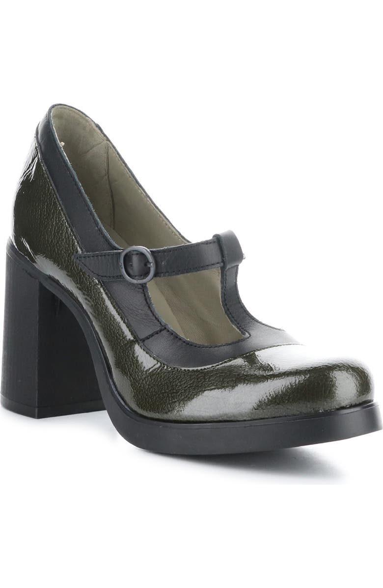 Fly London Seif T-Strap Pump, Main, color, Military Black