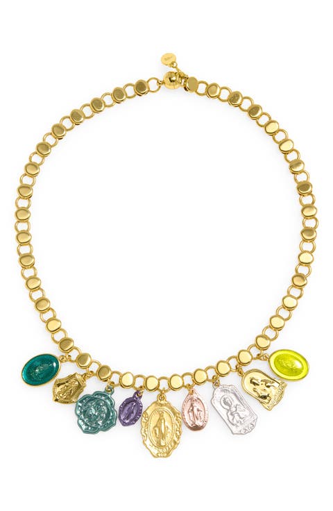 Gilded Icon Charm Necklace