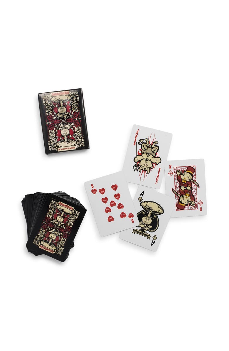Toynk Garbage Pail Kids Playing Cards Designed By Hydro74 | 52 Card Deck + 2 Jokers, Main, color, Black