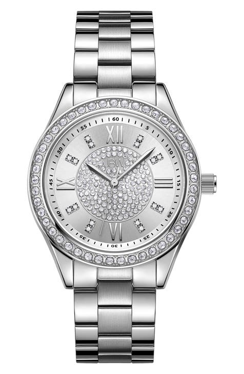 Mondrian Diamonds Bracelet Watch, 34mm