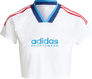 adidas Tiro 3-Stripes Crop T-Shirt | Nordstrom