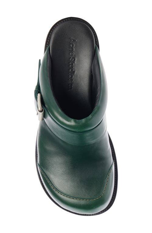 Acne Studios Beshay Clog In Olive Green