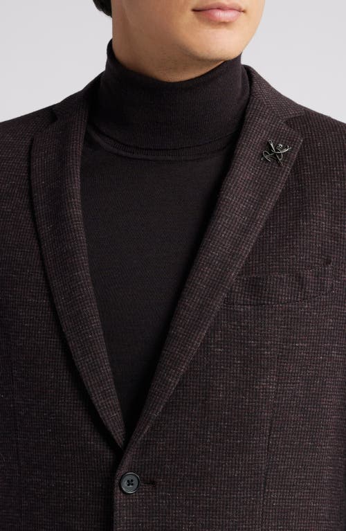 John Varvatos Check Unlined Sport Coat In Brown