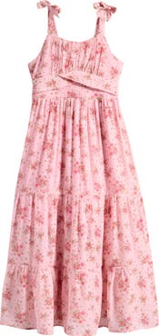 Ava & Yelly Kids' Emma Tiered Maxi Dress