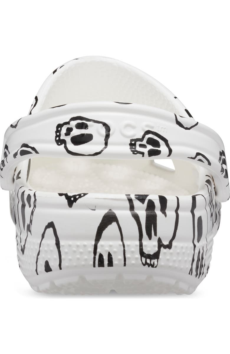 CROCS Classic Skull Print Clog, Alternate, color,