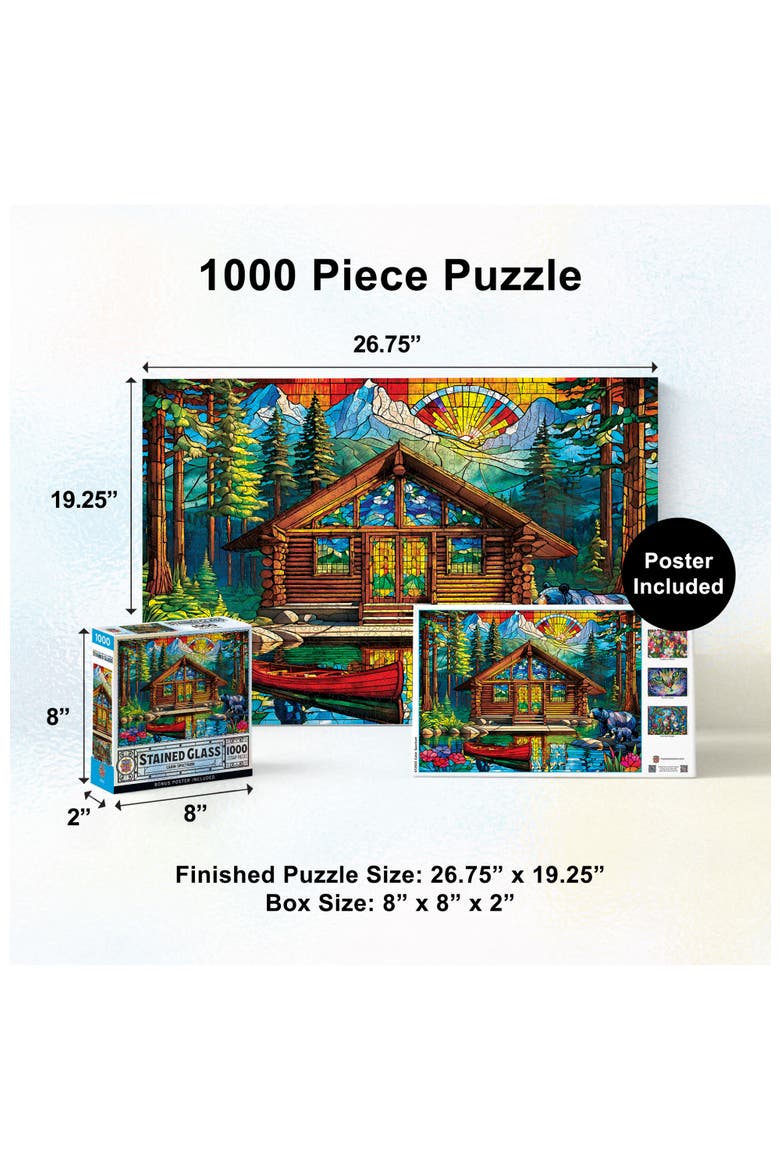 Cabin Spectrum 1000 Piece Jigsaw Puzzle, Alternate, color, Multicolor