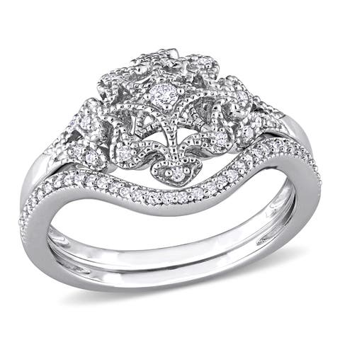 1/5 CTW Diamond Bridal Ring Set