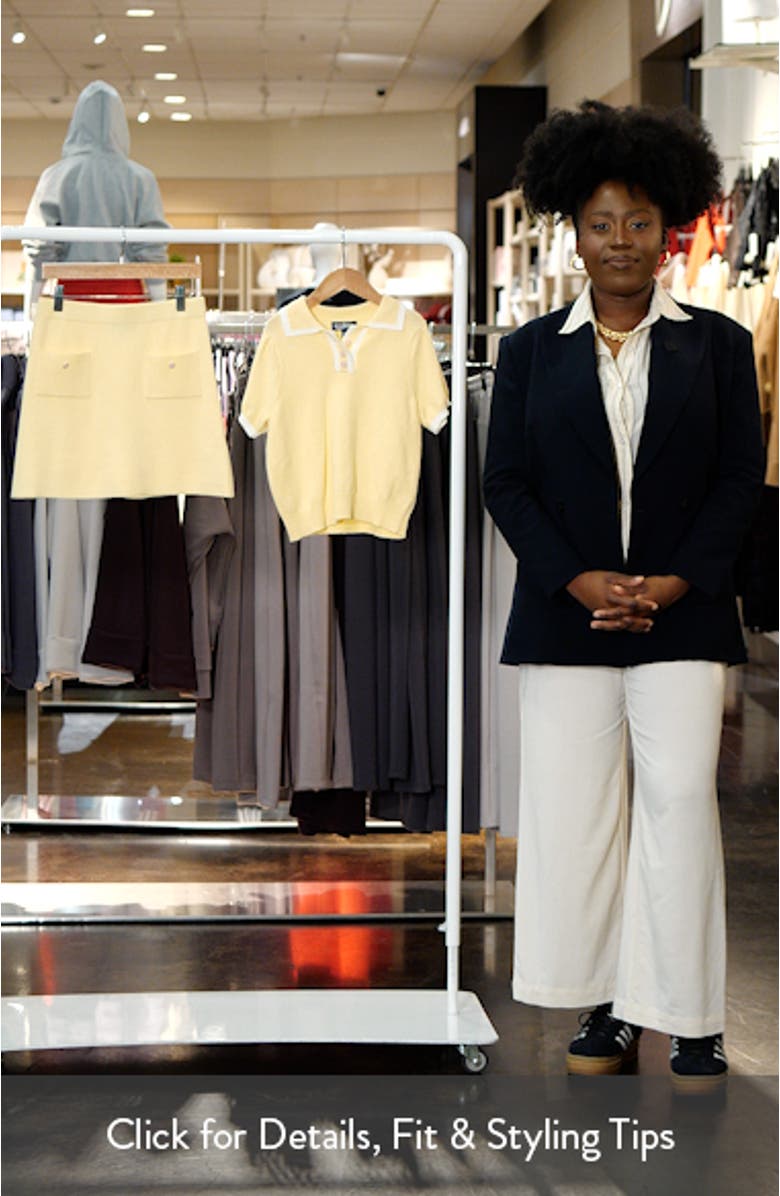 Kids' Short Sleeve Polo Sweater & A-Line Skirt Set, sales video thumbnail