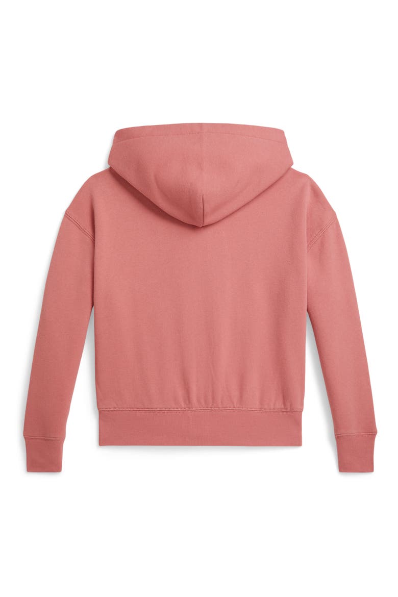 Kids' Terry Zip-Up Hoodie, Alternate, color, DESERT ROSE
