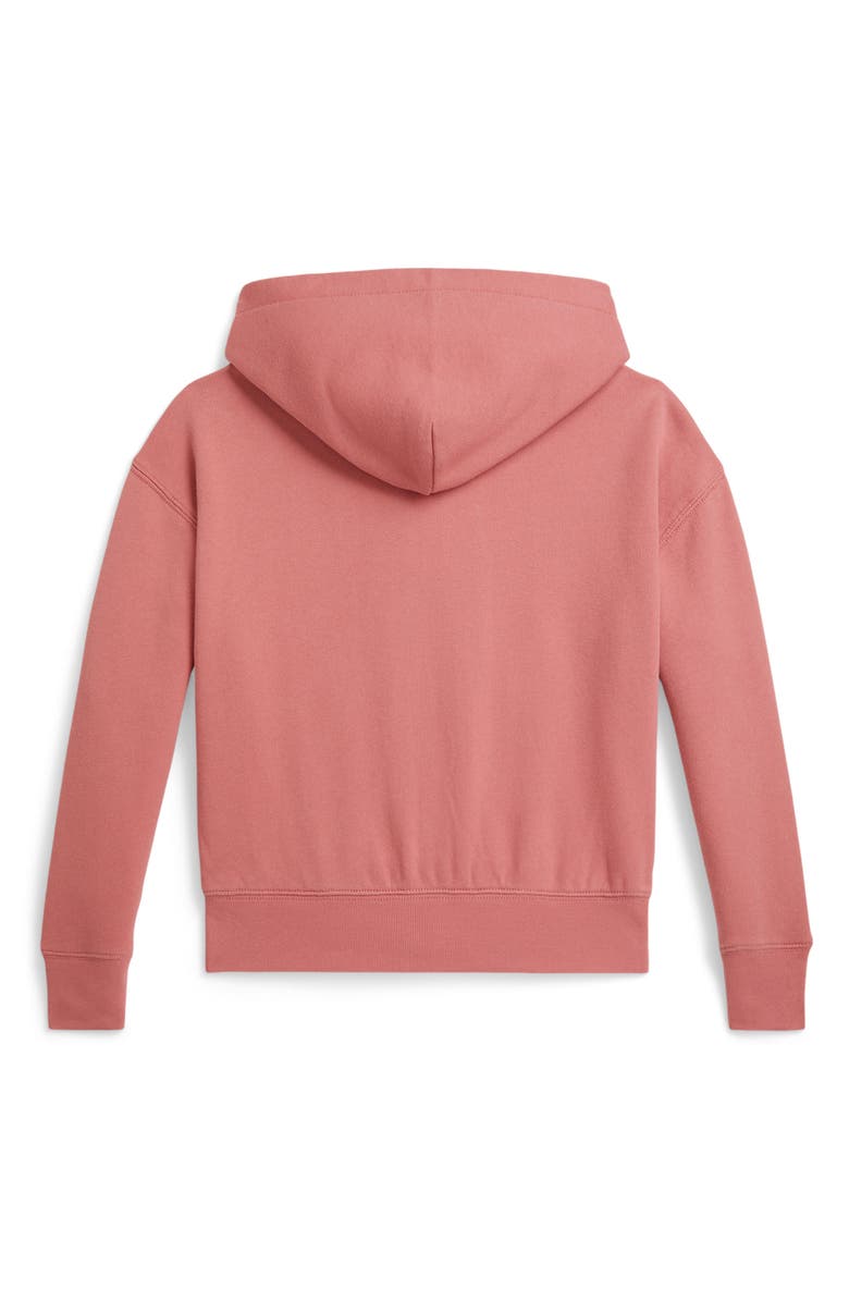 Polo Ralph Lauren Kids' Terry Zip-Up Hoodie, Alternate, color, Desert Rose