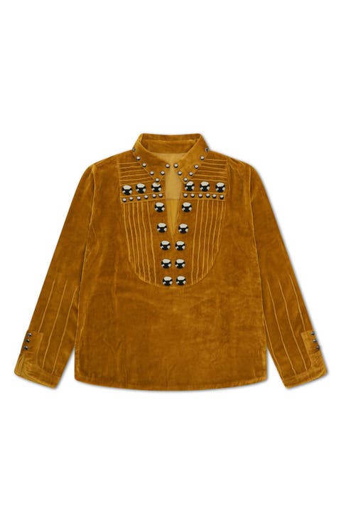 Studded Velvet Shirt