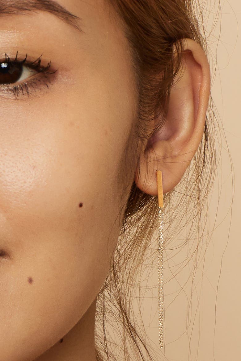 14K Yellow Gold Donatello Drop Earrings, Alternate, color, Yellow Gold