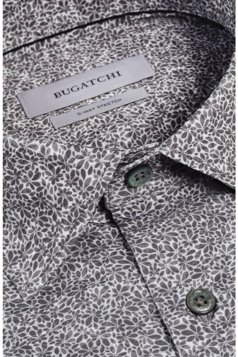 James OoohCotton® Floral Print Button-Up Shirt, Alternate, color, GRAPHITE