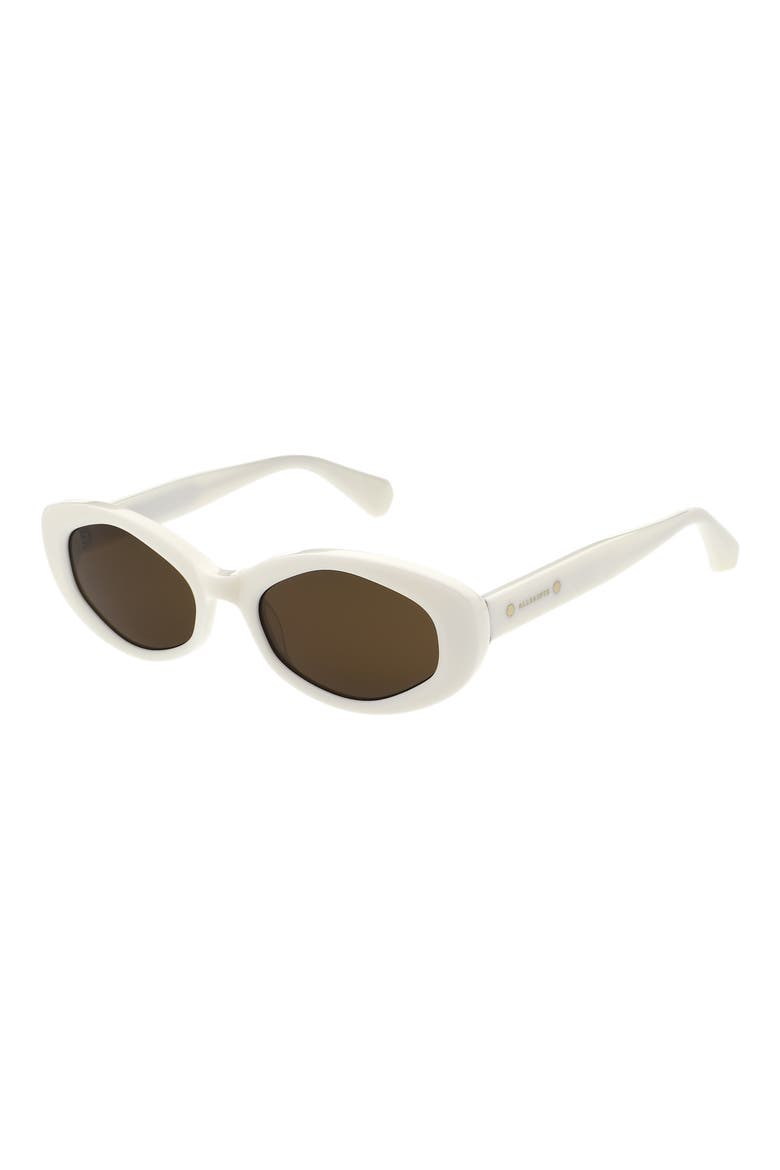 Carolyn 52mm Oval Sunglasses, Alternate, color, GLOSS CREME