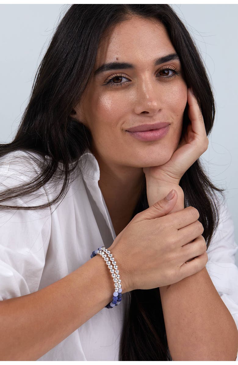 The Healer’s Collection N12 Express & Communicate Set of 2 Healer's Bracelets, Alternate, color, Silver