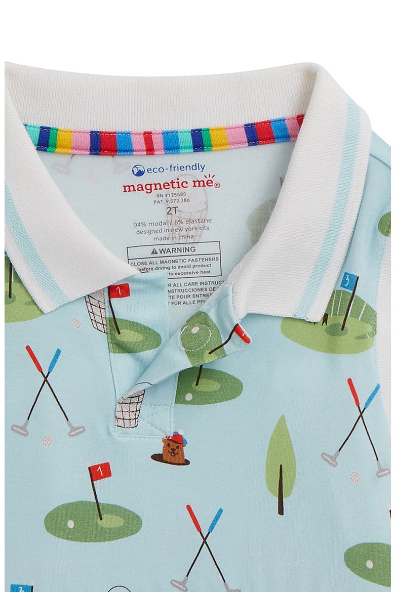 Kids' Gopher It Magnetic Polo Dress, Alternate, color, BLUE