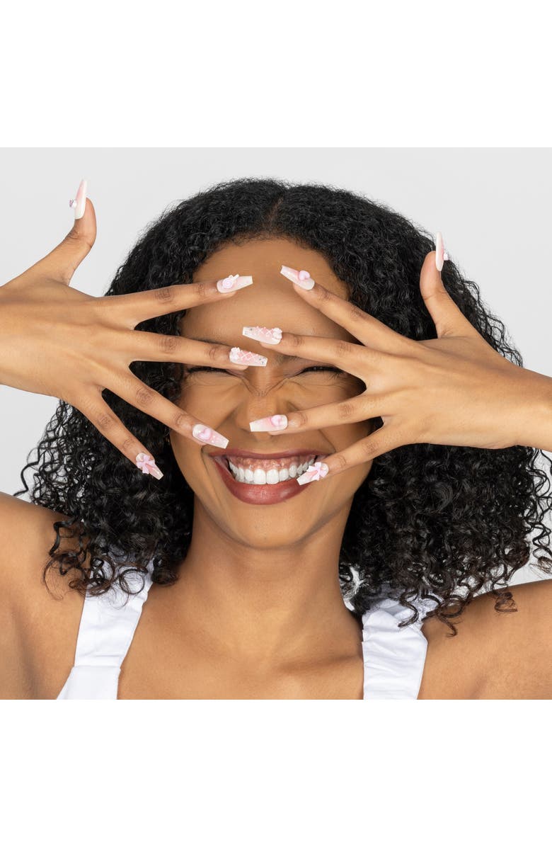 3H Nails My Melody 3D Luxury Handmade Press-On Nails - 24-Piece Kit, Alternate, color, Baby Pink