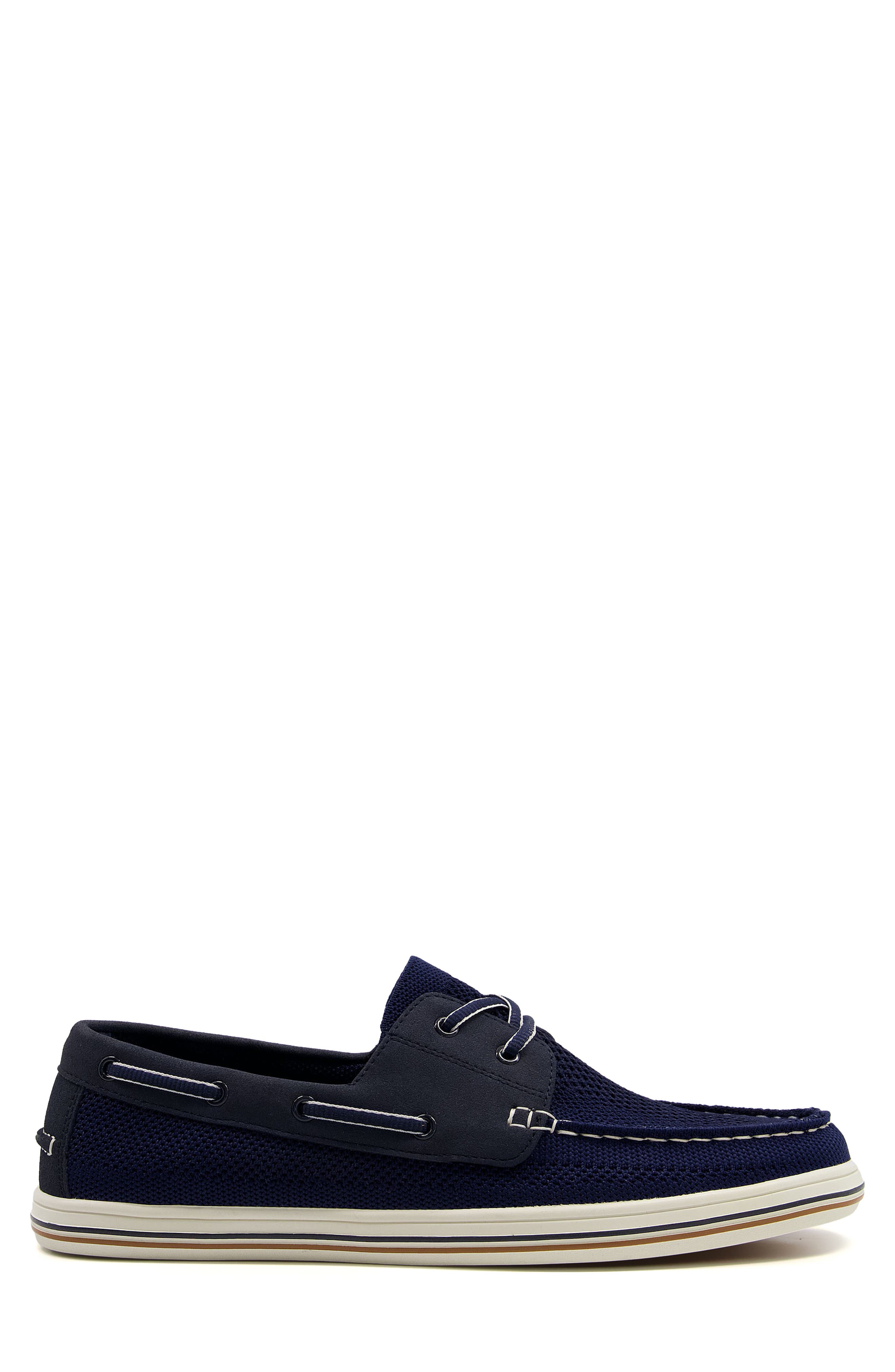 Burnner Knit Boat Shoe, Alternate, color, NAVY