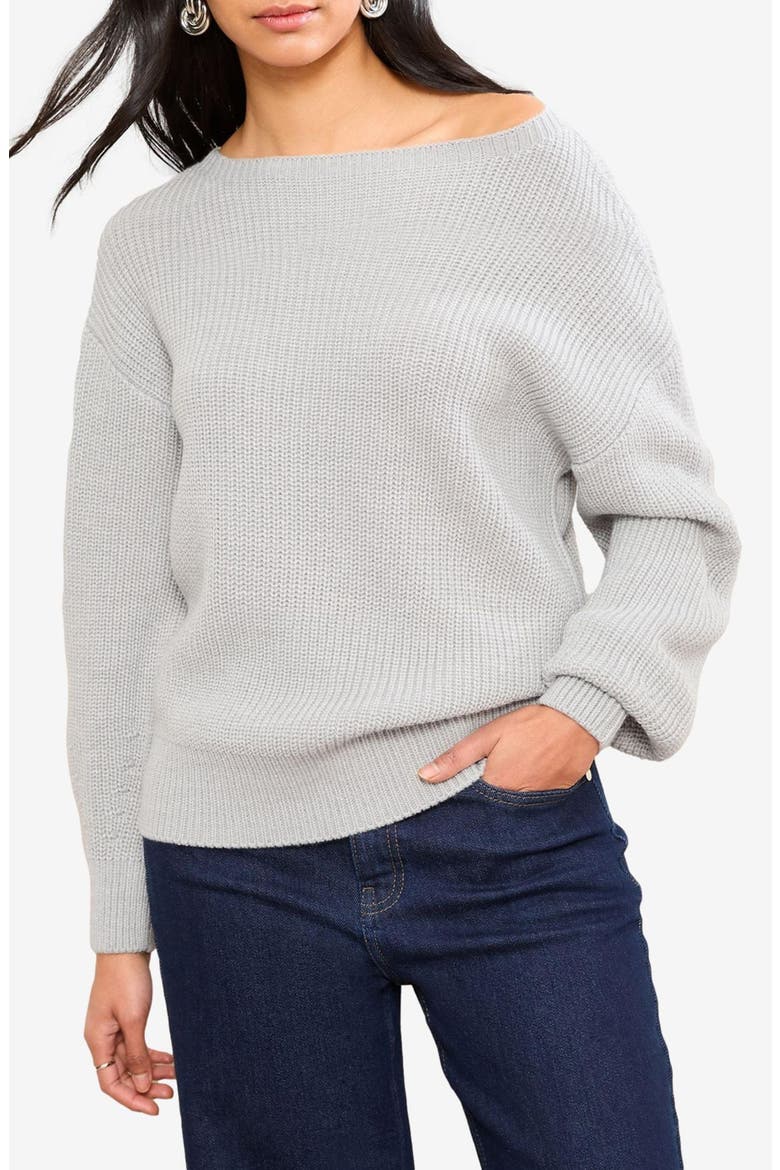 Off the Shoulder Sweater, Main, color, GREY