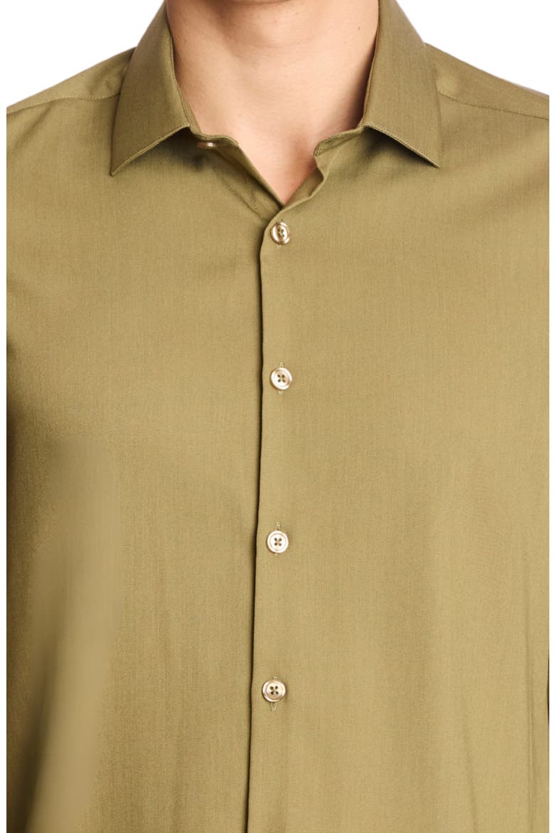 Parker Button-Up Shirt, Alternate, color, OLIVE
