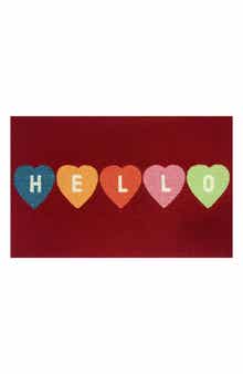 R16 HOME Hello Heart Convo Doormat