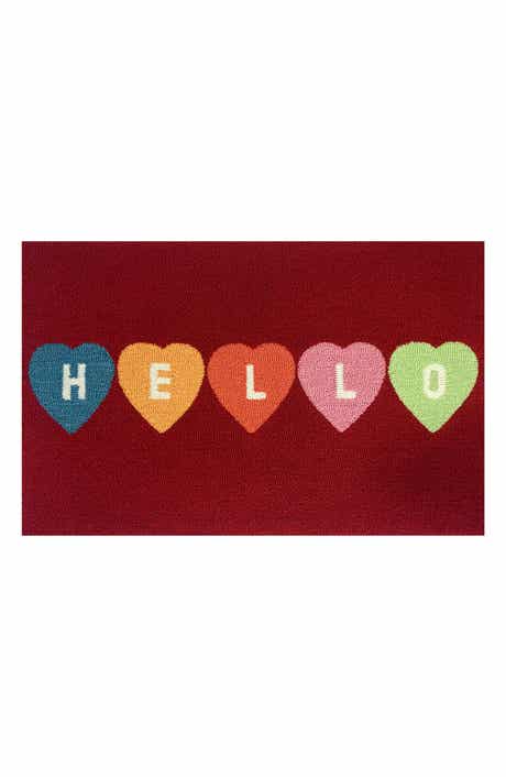 R16 HOME Hello Heart Convo Doormat