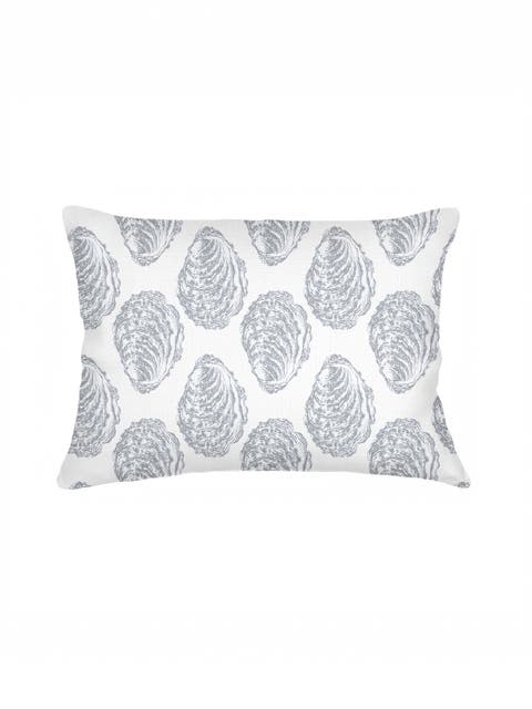 Drifted Oyster Linen Pillow with Down Insert